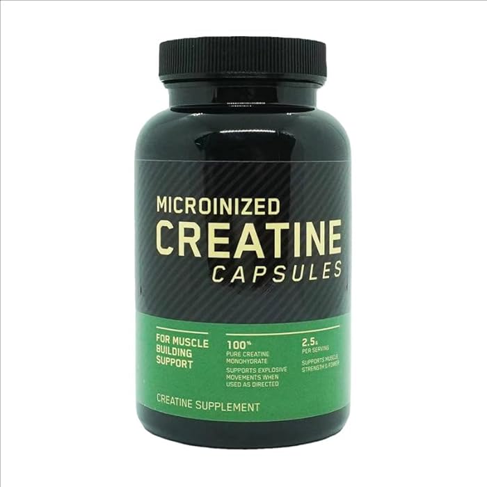 Micronized Creatine Monohydrate Capsules, 2.5g, 60 Count, for Muscle Building Support - Image 1