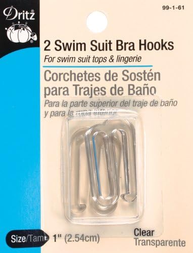 Dritz Swim Suit Bra Hook Clear 1  2PK - Image 2
