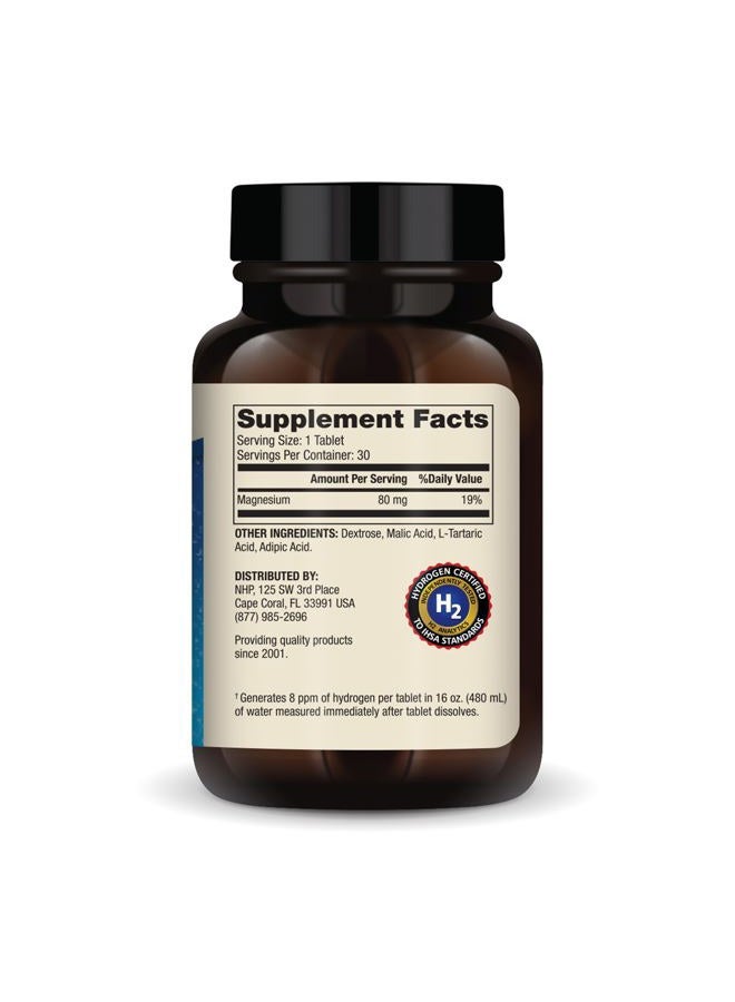 Dr. Mercola الهيدروجين الجزيئي H2، 30 حصة (30 قرص)، مكمل غذائي، يدعم صحة الدماغ والوظيفة الإدراكية، غير معدّل وراثيًا - Image 2