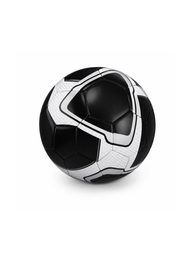 Lacoz Size 5 Soccer Ball for Training & Match Play – Durable Machine-Stitched Football for Kids, Teens & Adults – Suitable for Indoor & Outdoor High-Performance Textured Grip for All-Weather Play Black - Image 1