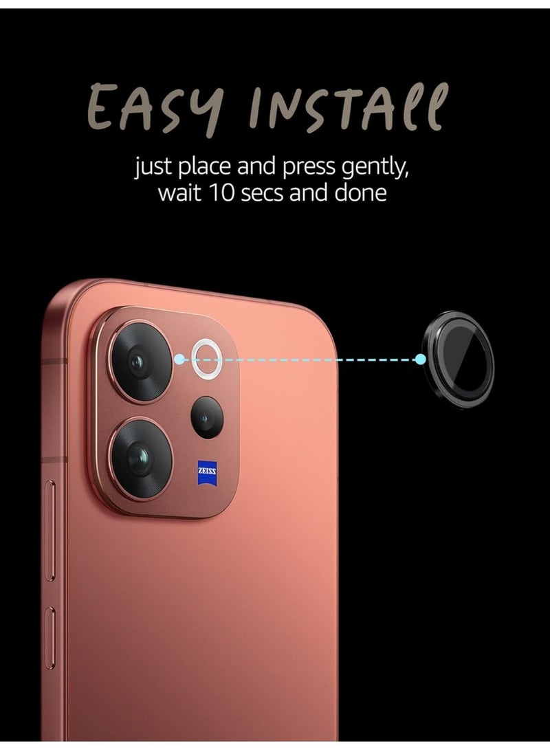 Camera Lens Protector compatible with Vivo V70 / Vivo V70 Elite 5G, Clear, 9H Tempered Glass, Glossy Finish, Ultra-Clear, 1 Pack for Vivo V70 / V70 Eltie - Image 2
