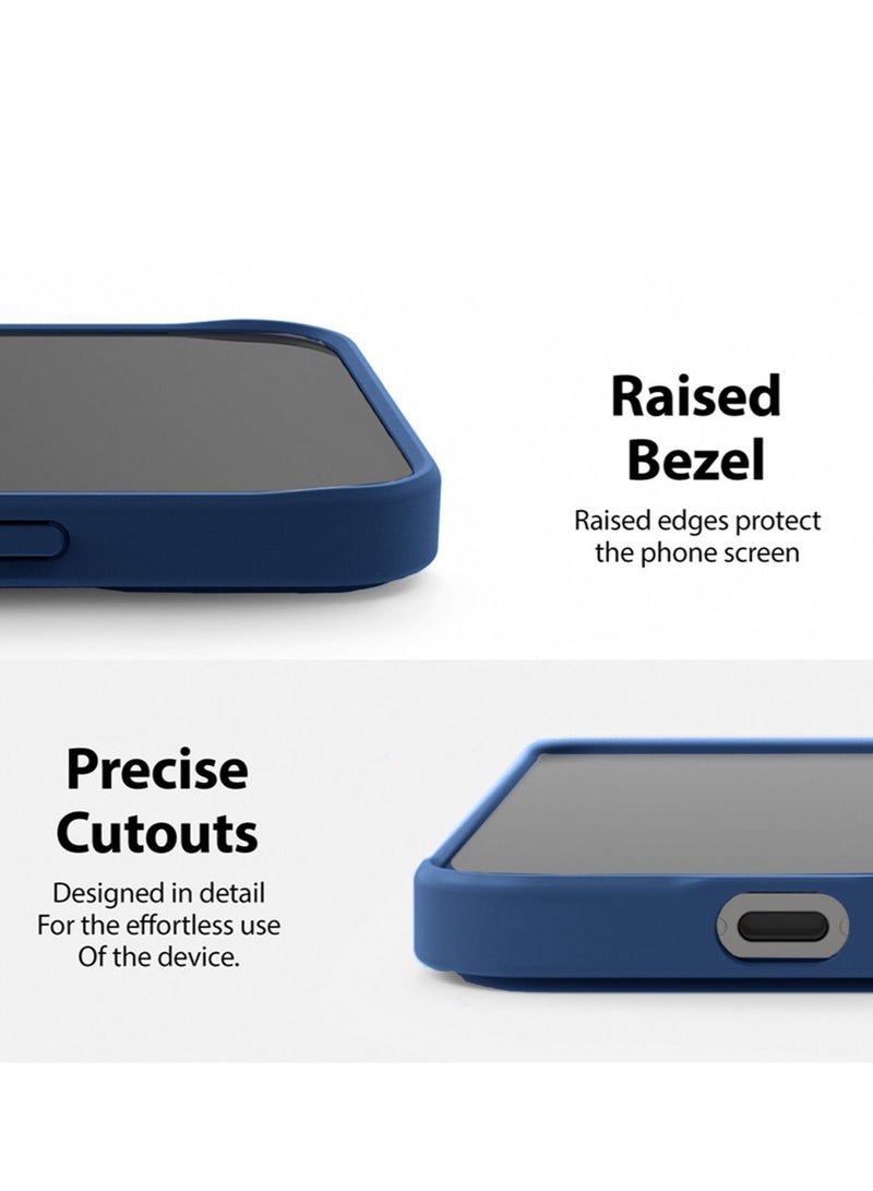 Wtech Hand Grip and Multi Stand Magnetic Car Mount Kickstand Case Finger Strap Cover For Samsung Galaxy S23 Navy Blue - Image 3