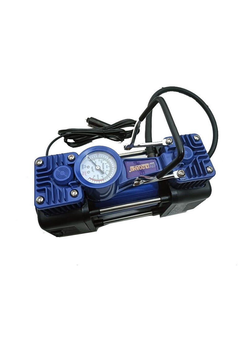 Generic Heavy Duty Double 30mm Cylinder Tyre Inflator , Portable Air Compressor for Car, 150 PSI Tyre Air Pump with LED Light, Digital Pressure Gauge Tire Inflator - Professional for SUV, Off-Road Vehicles etc..  - Image 4