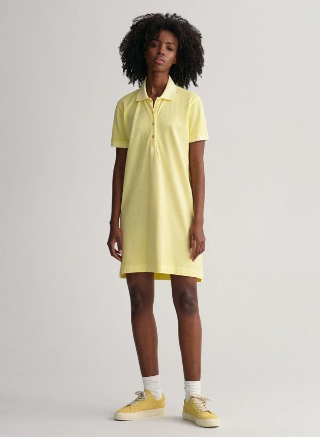 غانت Gant Sunfaded Piqué Polo Dress