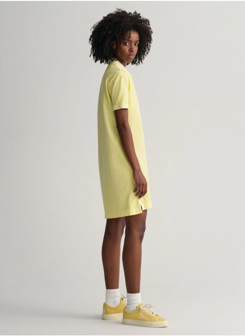 غانت Gant Sunfaded Piqué Polo Dress