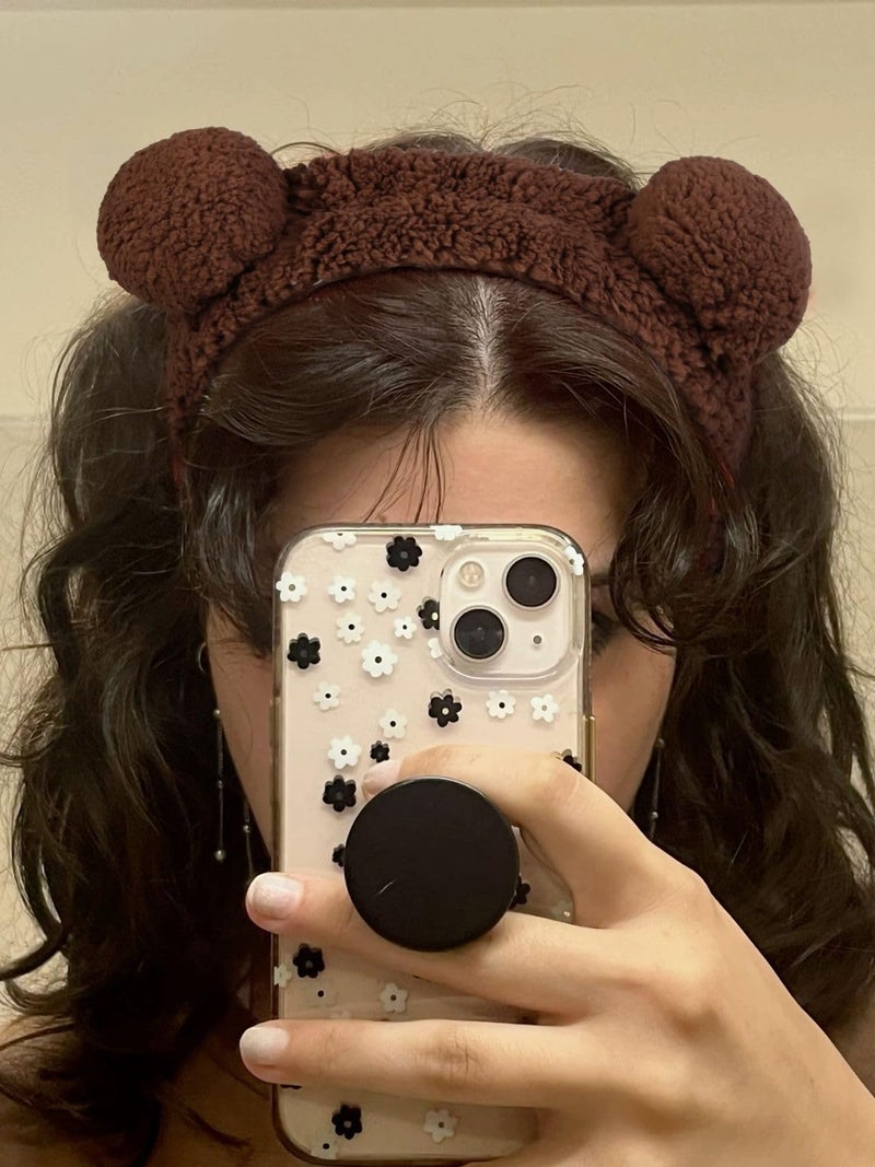 AIBFRID 6PCS Animal Ear Spa Headbands Face Wash Headband Cute Make Up Hairband Fuzzy Cat Head Band Soft Skincare Hair Accessories for Women Girls - Image 2