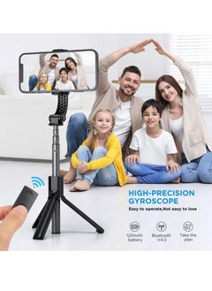 AL RAID Gimbal Stabilizer for Smartphone Stabilizer Selfie Stick Tripod with Wireless Remote, 360° Automatic Rotation and Smart Gesture Switching, Suit for All Cell Phone  - Image 2