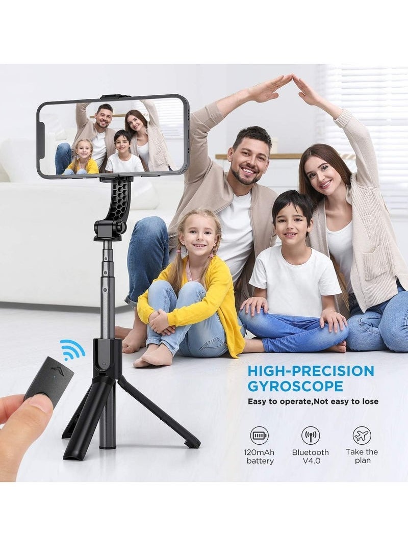AL RAID Gimbal Stabilizer for Smartphone Stabilizer Selfie Stick Tripod with Wireless Remote, 360° Automatic Rotation and Smart Gesture Switching, Suit for All Cell Phone  - Image 2