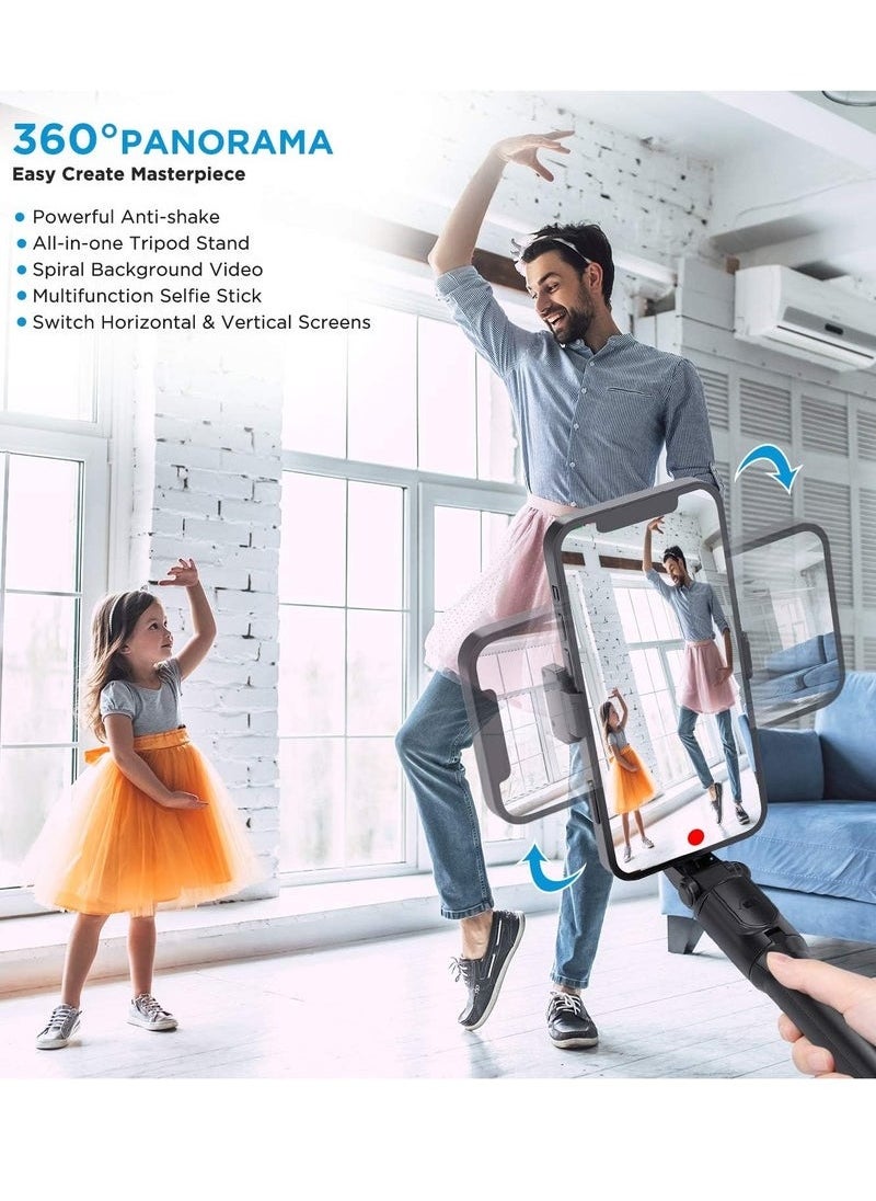AL RAID Gimbal Stabilizer for Smartphone Stabilizer Selfie Stick Tripod with Wireless Remote, 360° Automatic Rotation and Smart Gesture Switching, Suit for All Cell Phone  - Image 4
