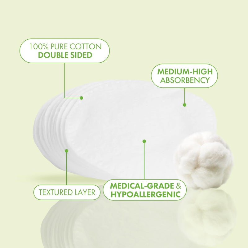 Intrinsics Cotton Naturelles (80 Count) - 2â€ Medium-High Absorbency Cotton Rounds, Lint-Free Hypoallergenic Cotton Pads, for Makeup Removal, Cleansing & Cosmetic Application - Image 2
