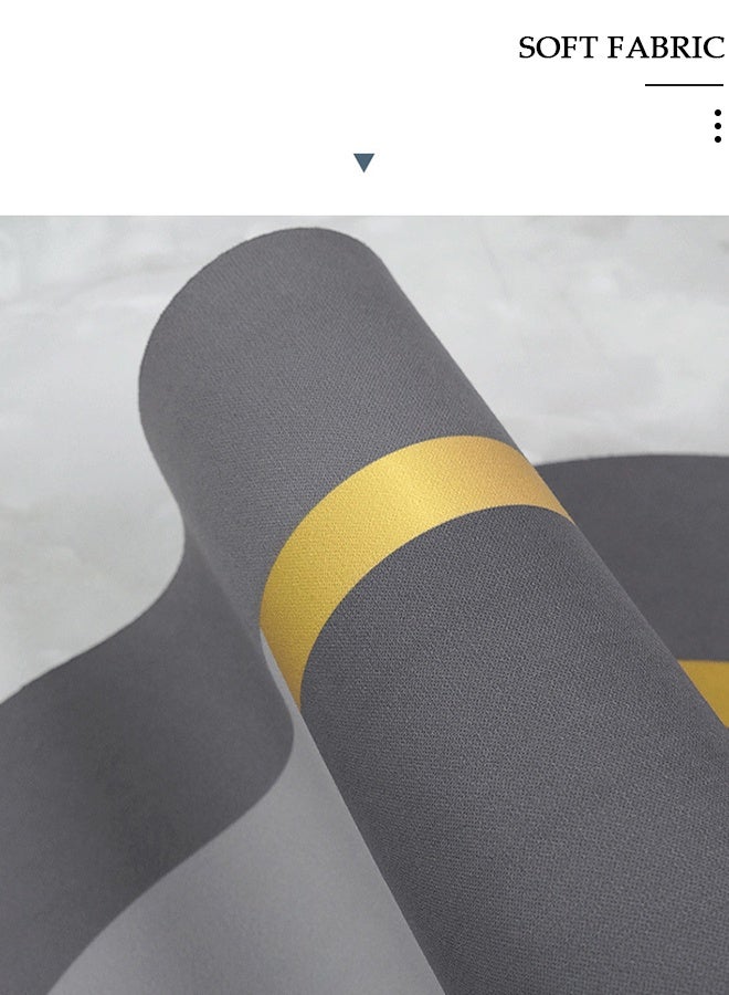 DUNISO Diatom Mud Bath Mat Set Bathroom Kitchen Rug Mat Extra Absorbent Bath Rugs Non-Slip Quick Drying Floor Bath Tub Mat for Bathroom Floor Tub and Shower 40*60cm/40*120cm - Image 5