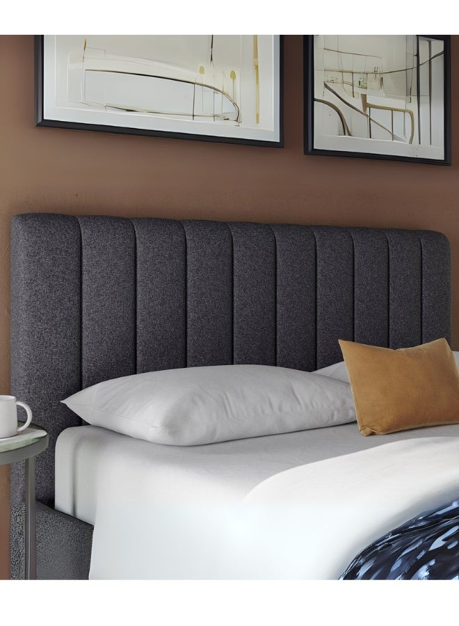 بيد آند ماتريس هوم سرير منجد من Dreamy Nest مقاس توأم كبير (140 × 200 مقاس المرتبة) لون رمادي حجم 212 × 148 (يُباع المرتبة بشكل منفصل) - Image 3
