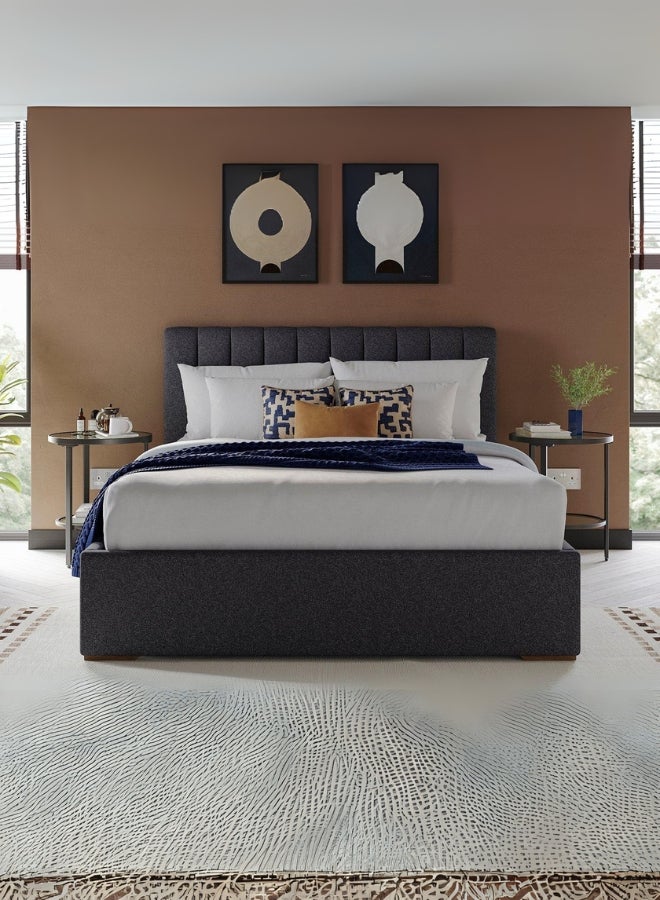 بيد آند ماتريس هوم سرير منجد من Dreamy Nest مقاس توأم كبير (140 × 200 مقاس المرتبة) لون رمادي حجم 212 × 148 (يُباع المرتبة بشكل منفصل) - Image 2