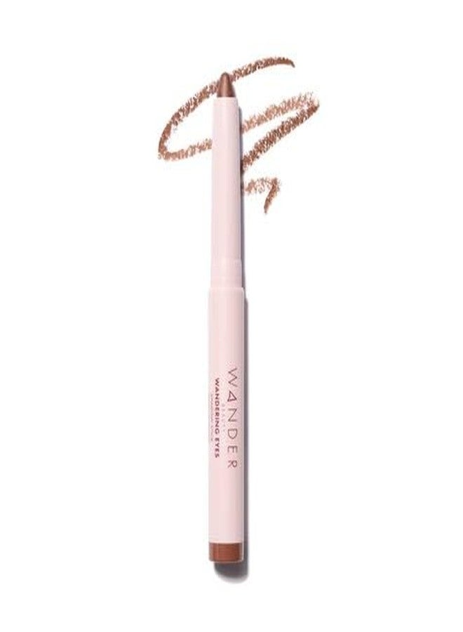 Wander Beauty Wandering Eyes Shadow Stick - Coffee Date (Warm Mocha Shimmer) - Smudge and Crease Free Cream Eyeshadow With Tamarind & Jojoba Oil - Illuminate, Line & Define - 0.05 oz - Image 2