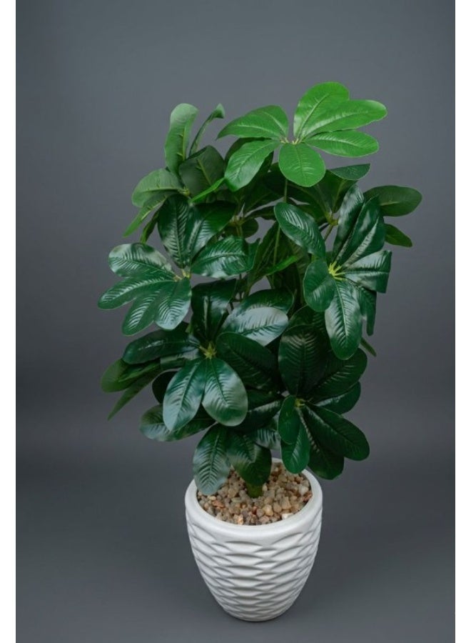 Decorative tree (18 leaves) with pot, 85 cm.