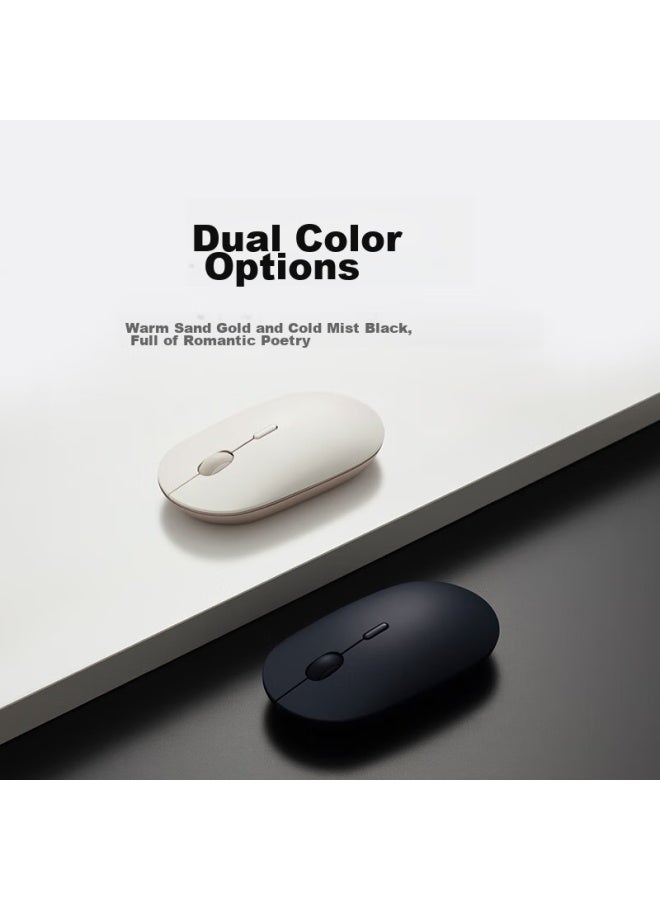 إم آي Xiaomi Portable Mouse 3، أسود رائع، لاسلكي ثنائي الوضع وصامت، مريح للأيدي الصغيرة والمتوسطة، ماوس مكتبي محمول للأعمال، متوافق مع أجهزة Mac المحمولة وأجهزة الكمبيوتر المكتبية - Image 5
