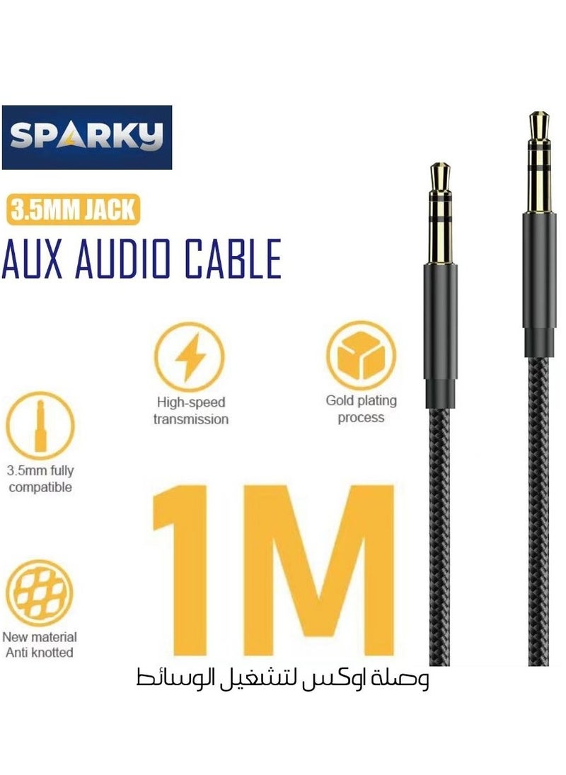 Sparky AUX cable male to male black  - Image 2