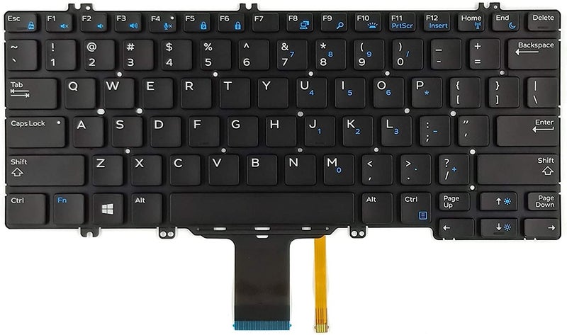 Wefly Laptop Keyboard for Dell Latitude 5290 7280 7290 7390 5280 5288 5289 7389 Laptop Compatible P/N: PK131S51B00 V160325BS - Image 1