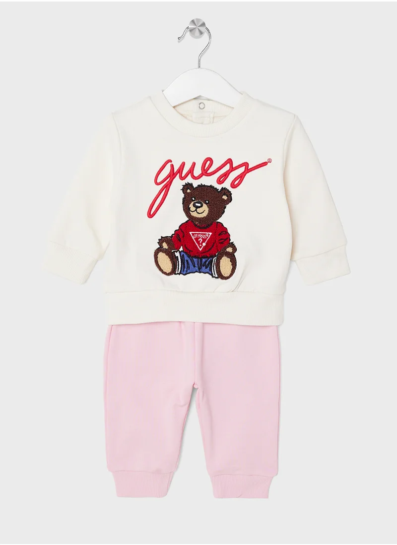 جس Kids Printed Sweatshirt & Pants Set