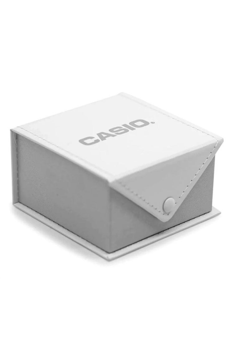 Casio Watch for Men - Analog, Date Display, White Dial, and Stainless Steel Strap MTP-VD03D-7A - Image 2