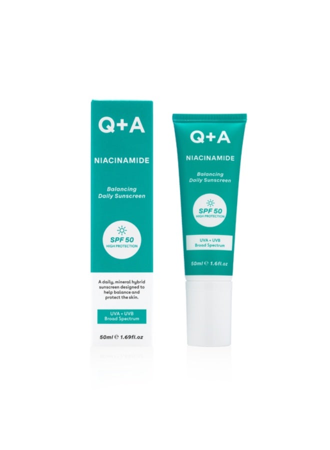 Q+A Q + A Niacinamide Sunscreen 50ml - Image 1