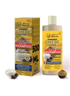 AMALICO Sulfate Free Shampoo with Chebe Powder and Shea Butter (16.9 OZ) Hair Shampoo for Hair Growth and Anti-dandruff Shampoo  - Image 1