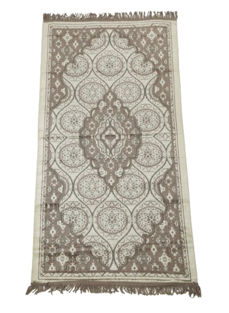 Vitacelli Prayer Mat 614GSM Anti-Slip Velvet Top Islamic Prayer Mat New Design Thick Padded Sajadah Prayer Rug for Men Women Eid Gift Ramadan ( 140cm X 70cm) - Image 1