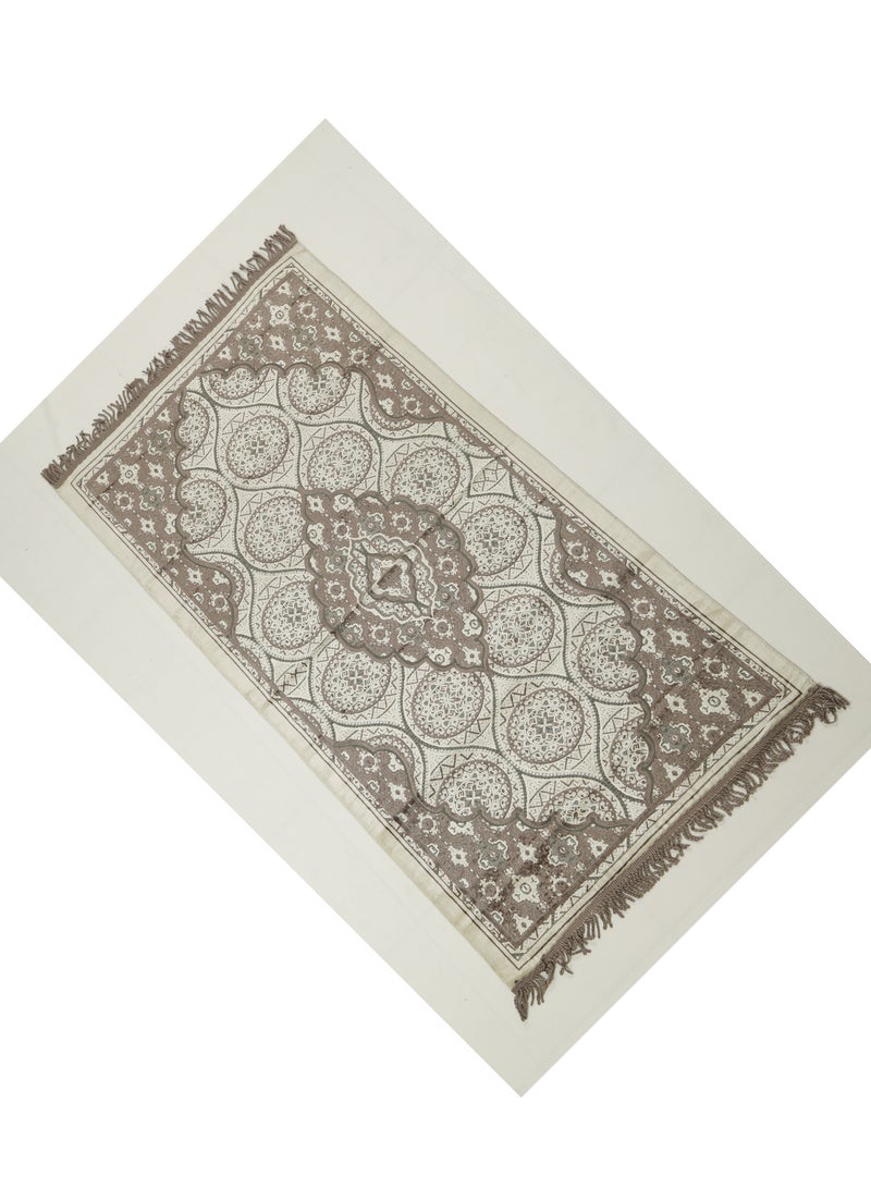 Vitacelli Prayer Mat 614GSM Anti-Slip Velvet Top Islamic Prayer Mat New Design Thick Padded Sajadah Prayer Rug for Men Women Eid Gift Ramadan ( 140cm X 70cm) - Image 3