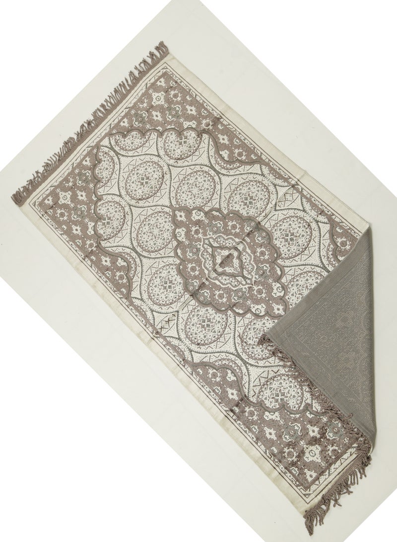 Vitacelli Prayer Mat 614GSM Anti-Slip Velvet Top Islamic Prayer Mat New Design Thick Padded Sajadah Prayer Rug for Men Women Eid Gift Ramadan ( 140cm X 70cm) - Image 2