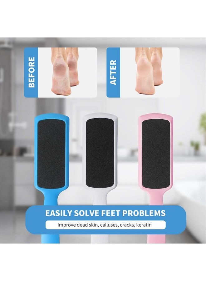 Fu Store 3 Pcs Pedicure Foot Files Callus Remover with Double Sided Feet Rasp for Dead Skin Professional Scrubber for Feet - Image 3