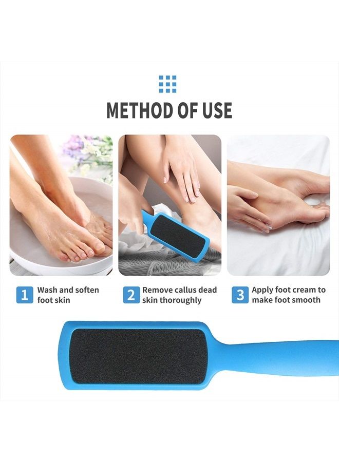 Fu Store 3 Pcs Pedicure Foot Files Callus Remover with Double Sided Feet Rasp for Dead Skin Professional Scrubber for Feet - Image 5