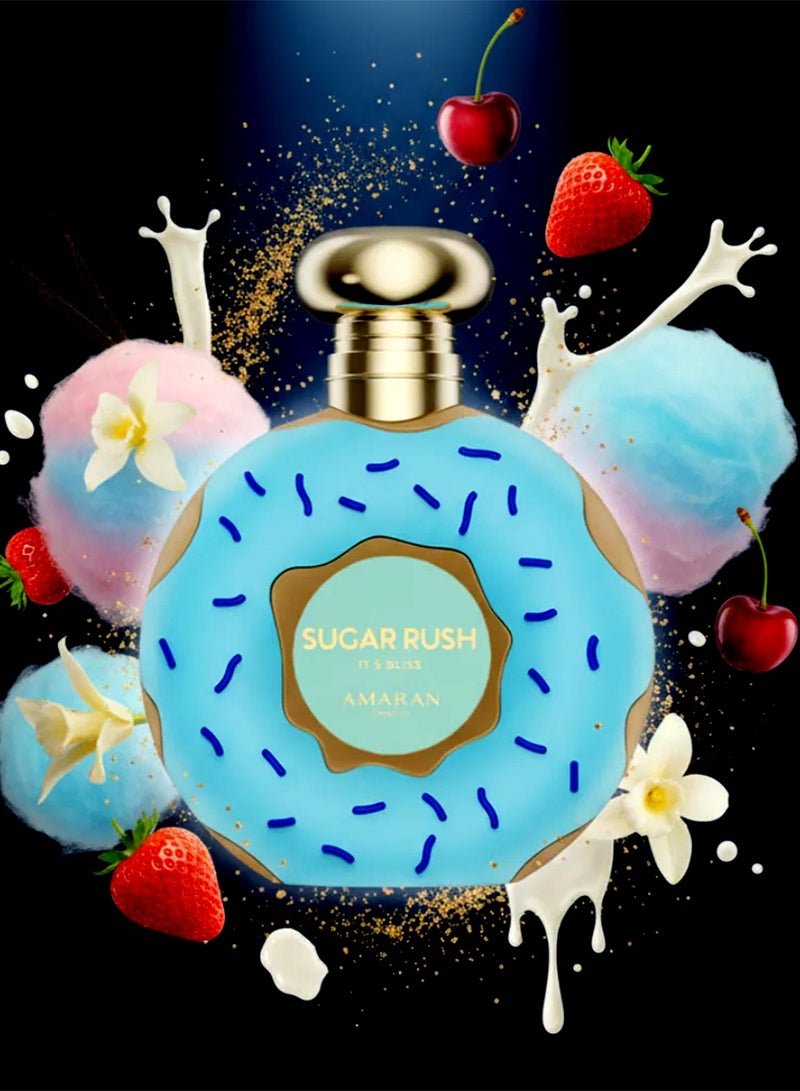 AMARAN Sugar Rush It's Bliss Amaran EDP 100ml Unisex Perfume | Sweet Gourmand Perfume with Cherry Creamy Milk - Image 3