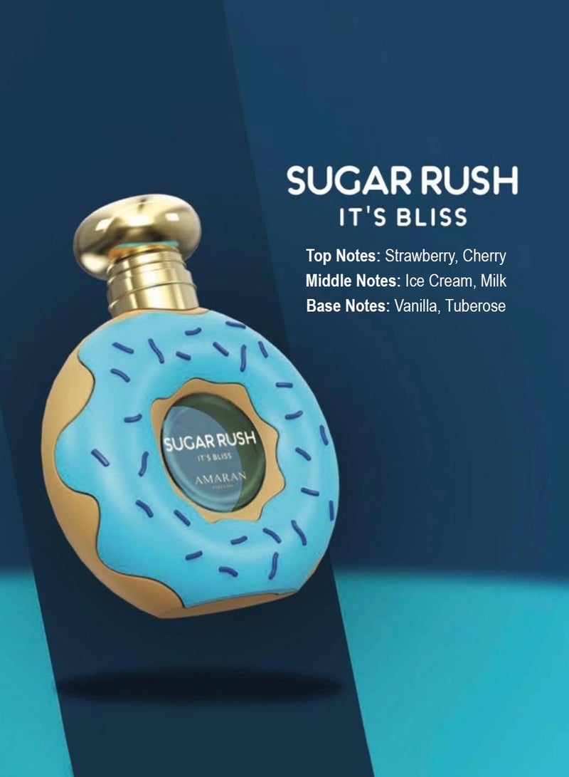 AMARAN Sugar Rush It's Bliss Amaran EDP 100ml Unisex Perfume | Sweet Gourmand Perfume with Cherry Creamy Milk - Image 5