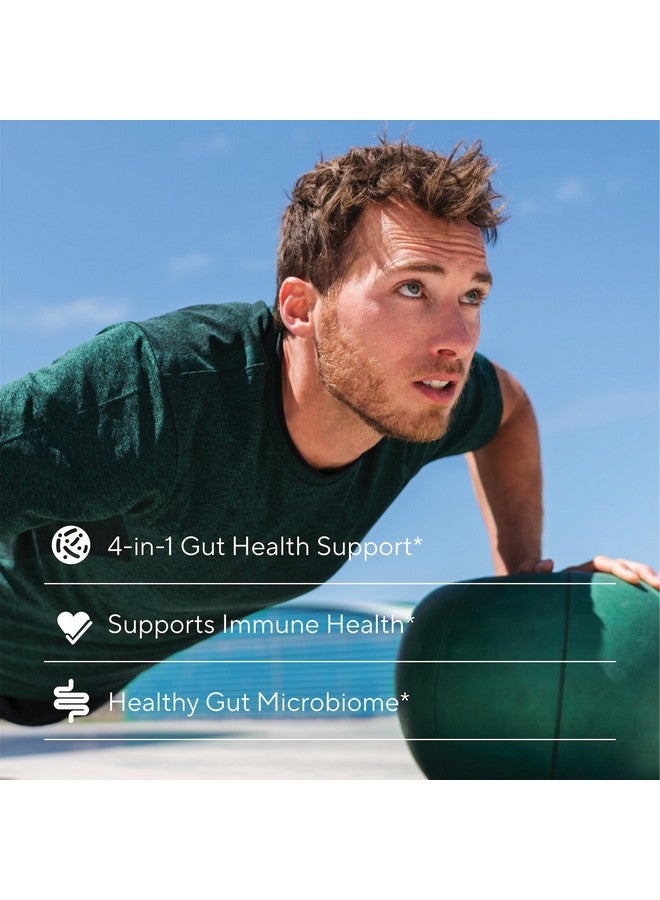 سانيرجيتيك مكملات بروبيوتيك وبريبايوتيك وبوستبايوتيك وإنزيمات هضمية ممتازة 4 في 1 للرجال والنساء - تدعم الأمعاء والهضم والمناعة - صحة الأمعاء الكاملة مع بريبايوتيك وبوستبايوتيك وإنزيمات هضمية - 60 كبسولة - Image 3