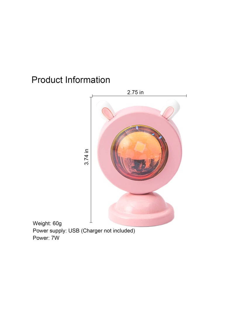 Generic - Sunset Lamp Sunlight Projection Lamp with 16 Colors, USB UFO Sun Lamp, LED Night Light Projector for Gifts, Photography, Vlog, Party, Bedroom, Home Decor - Image 1