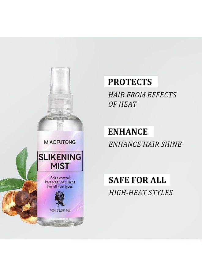 MIAOFUTONG Frizz Control Perfects and Silkens for all Hair Types-Smooth Hair Spray, Fluffy Hair Care, Wig Care,Improves Dry and Frizzy Hair, Prevents Knotting, Smooth out Frizz, Enhance Hair Shine 100ml - Image 4
