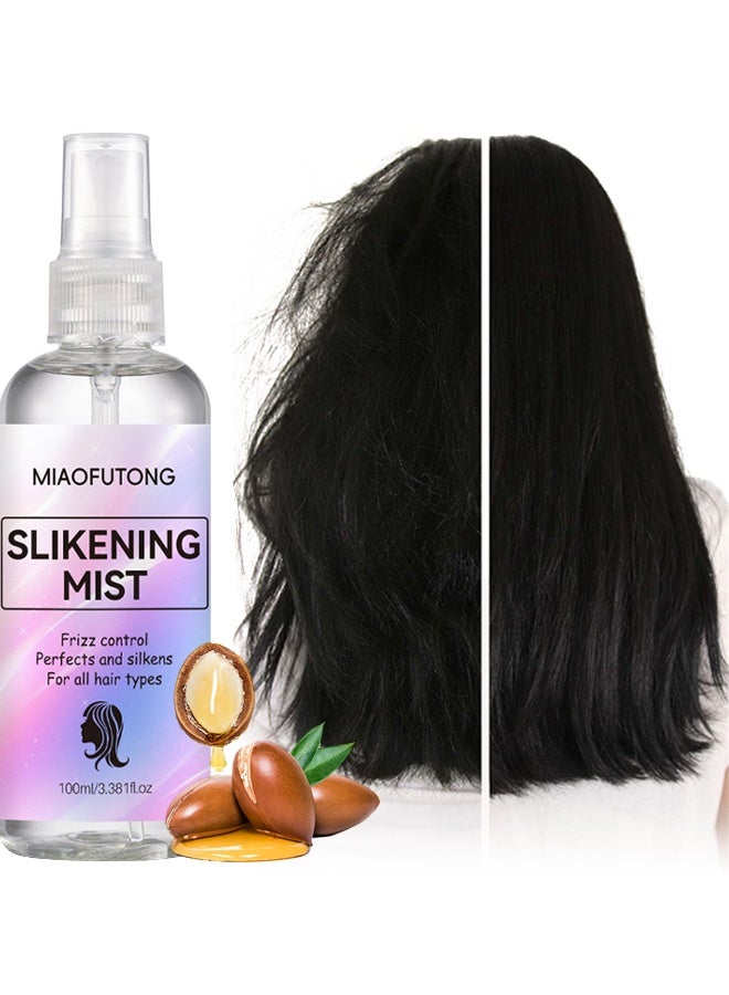MIAOFUTONG Frizz Control Perfects and Silkens for all Hair Types-Smooth Hair Spray, Fluffy Hair Care, Wig Care,Improves Dry and Frizzy Hair, Prevents Knotting, Smooth out Frizz, Enhance Hair Shine 100ml - Image 1