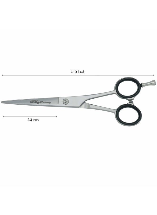 G4 VISION Barber Hair Cutting Scissors Shears High Carbon Razor Sharp Mustache Haircut Hairdresser (5.5 inch) - Image 2