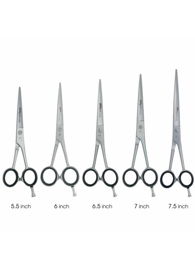 G4 VISION Barber Hair Cutting Scissors Shears High Carbon Razor Sharp Mustache Haircut Hairdresser (5.5 inch) - Image 3