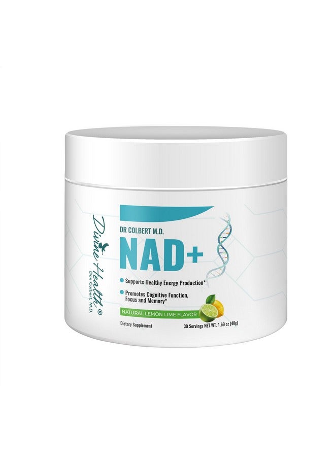 Divine Health NAD+ Powder | Lemon-Lime | Dr. Don Colbert’s Energy Boost Formula | 30 Servings - Image 1
