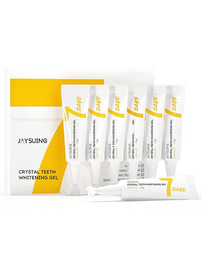 Jaysuing 7PCS Crystal Teeth Whitening Gel，Teeth Whitening Essence,Clean Oral Hygiene,Remove Plaque Stains Fresh Breath Oral Hygiene Dental Tools,Gum and Tooth Care - Image 1