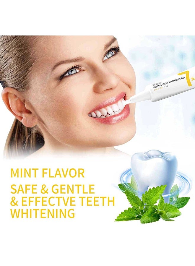 Jaysuing 7PCS Crystal Teeth Whitening Gel，Teeth Whitening Essence,Clean Oral Hygiene,Remove Plaque Stains Fresh Breath Oral Hygiene Dental Tools,Gum and Tooth Care - Image 2