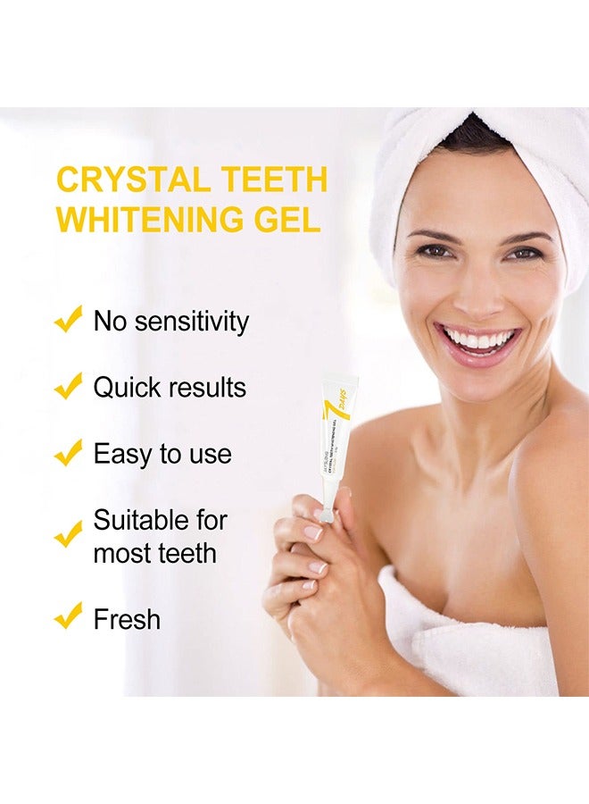 Jaysuing 7PCS Crystal Teeth Whitening Gel，Teeth Whitening Essence,Clean Oral Hygiene,Remove Plaque Stains Fresh Breath Oral Hygiene Dental Tools,Gum and Tooth Care - Image 4