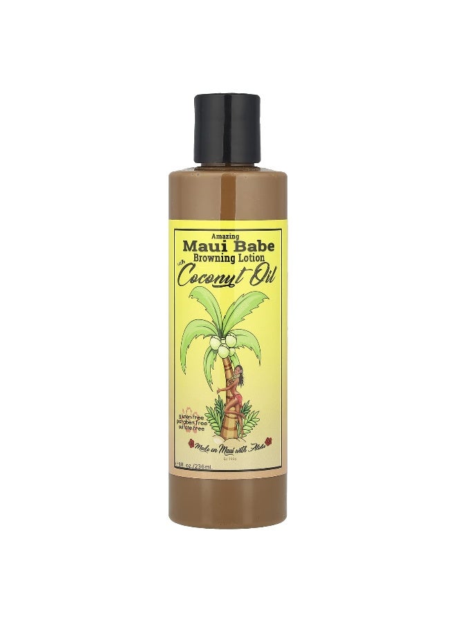 Maui Babe, Amazing Browning Lotion with Coconut Oil, 8 fl oz (236 ml) - Image 1