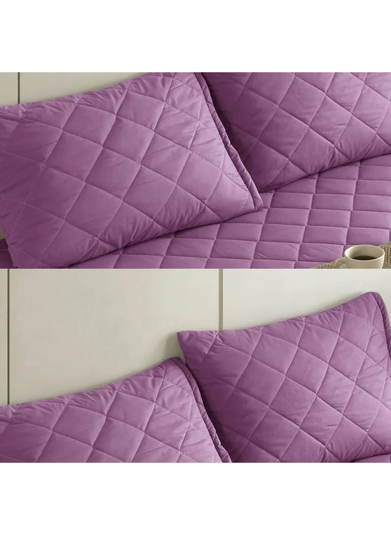 Formeya Pamukkale Colored Mattress Mattress Lilac 100% Cotton Quilted Pillow Protector Mattress