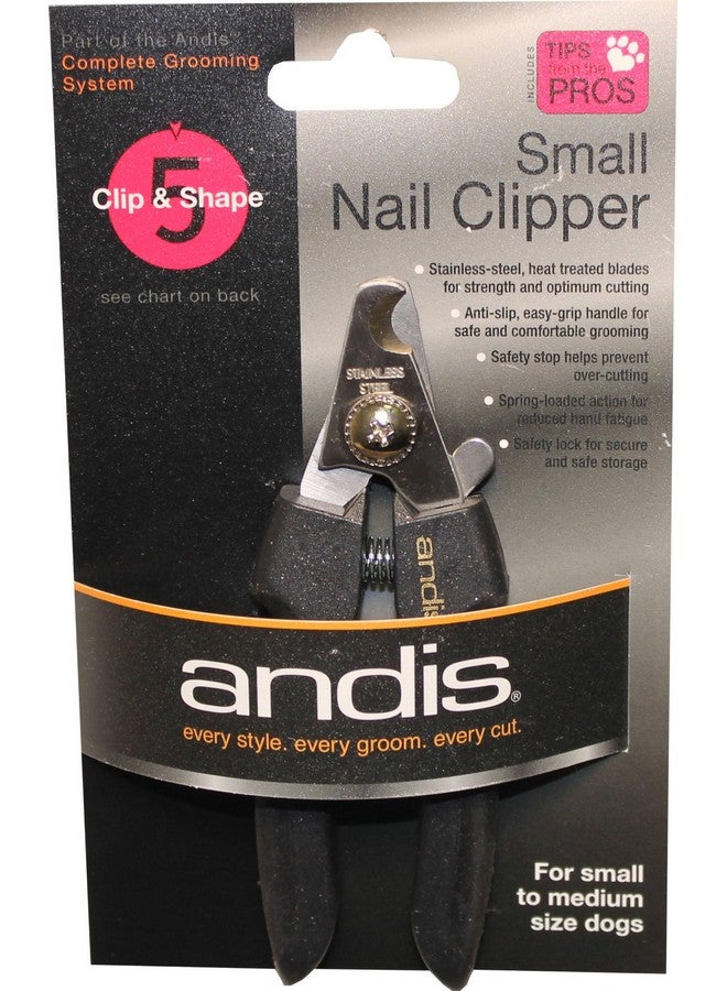 Andis 65260 Premium Animal Nail Cutter for Small Breeds - Stainless Steel Blades with Sharp Efficiency - Designed for Repeated Use & Recommended by Pet Trainers