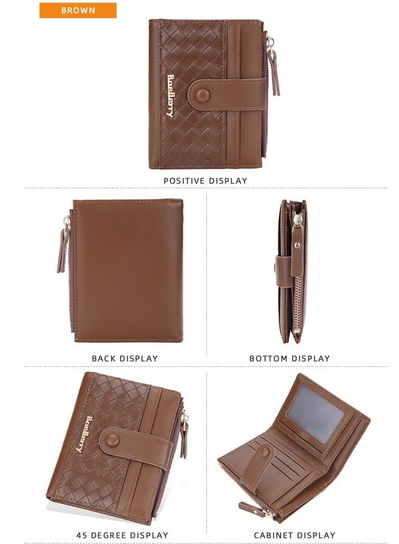 baellerry High-quality multifunctional wallet Fashionable color matching, PU feels soft and comfortable - Image 2