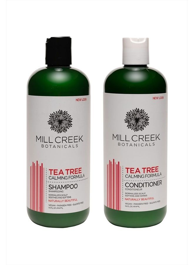 Mill Creek Botanicals Tea Tree Shampoo and Conditioner Bundle