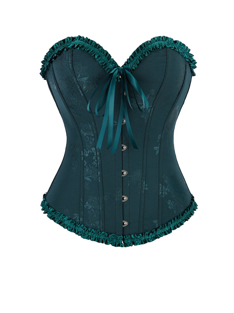 New Multicolor Lace Corset Top Chest Push-Up Waist Corset Belly-Tinting Base Shaper - Image 1