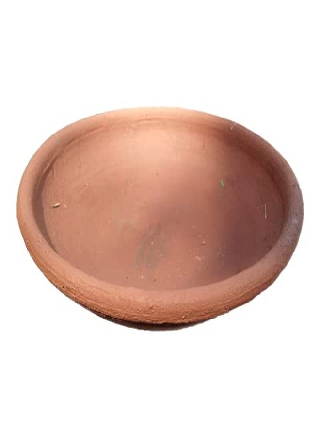 LKC Clay Diya for Pooja Big Size & Birds Drinking Pot 17.5X17.5 CM Brown Colour - Image 1